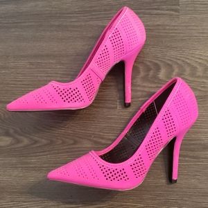Neon Pink pumps